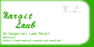 margit laub business card
